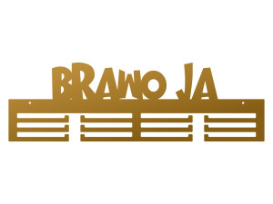 Wieszak na medale Brawo ja 60 cm - złoty