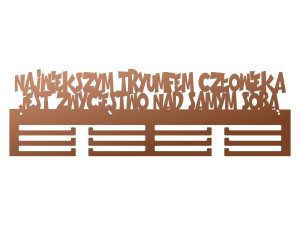 Wieszak na medale Największym tryumfem człowieka 60 cm - miedziany