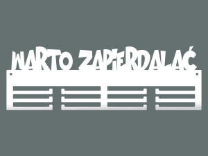 Wieszak na medale Warto… 40 cm - biały matowy