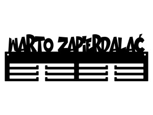Wieszak na medale Warto… 40 cm - czarny matowy