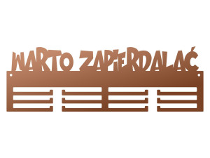 Wieszak na medale Warto… 40 cm - miedziany