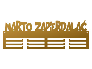 Wieszak na medale Warto… 40 cm - złoty