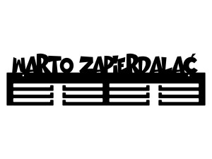 Uchwyt na medale Warto… 60 cm - czarny matowy