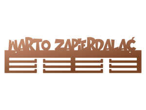 Wieszak na medale Warto… 60 cm - miedziany