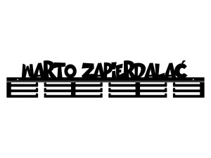Wieszak na medale Warto... 80 cm - czarny mat