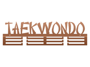 Wieszak na medale Taekwondoo 60 cm - miedziany