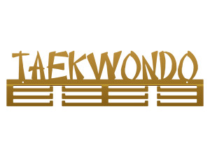 Wieszak na medale Taekwondoo 60 cm - złoty