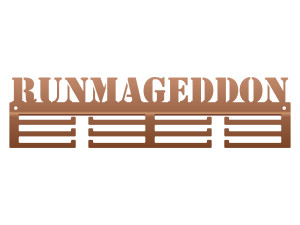 Wieszak na medale Runmageddon 40 cm - miedziany