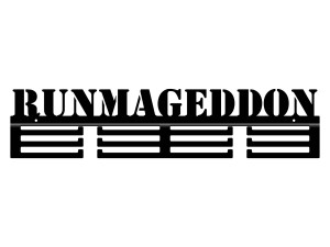 Wieszak na medale Runmageddon 60 cm - czarny mat