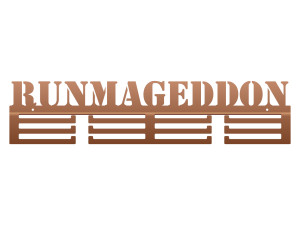 Wieszak na medale Runmageddon 60 cm - miedziany
