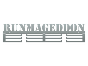 Wieszak na medale Runmageddon 60 cm - srebrny