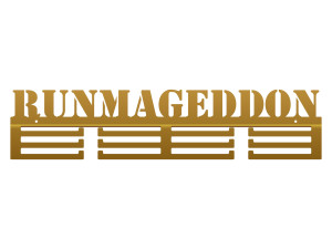 Wieszak na medale Runmageddon 60 cm - złoty