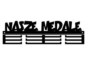 Wieszak na medale Nasze medale II 40 cm - czarny mat