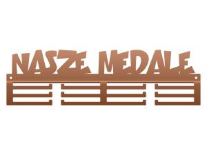 Wieszak na medale Nasze medale II 40 cm - miedziany