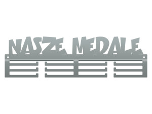 Wieszak na medale Nasze medale II 40 cm - srebrny