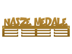Wieszak na medale Nasze medale II 40 cm - złoty