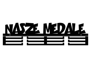 Wieszak na medale Nasze medale II 60 cm - czarny mat