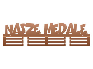 Wieszak na medale Nasze medale II 60 cm - miedziany