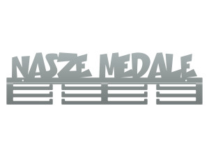 Wieszak na medale Nasze medale II 60 cm - srebrny