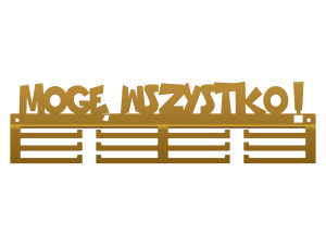 Wieszak na medale Mogę wszystko 40 cm - złoty