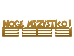 Wieszak na medale Mogę wszystko 60 cm - złoty