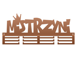 Wieszak na medale Mistrzyni 40 cm - miedziany