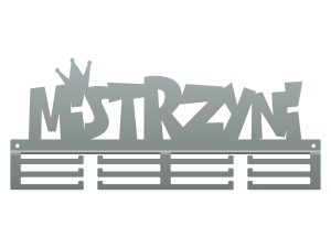 Wieszak na medale Mistrzyni 40 cm - srebrny
