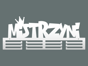 Wieszak na medale Mistrzyni 60 cm - biały matowy