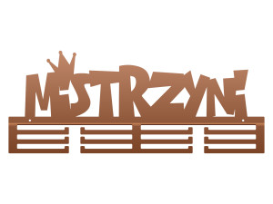 Wieszak na medale Mistrzyni 60 cm - miedziany