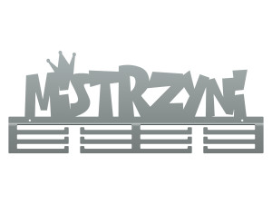 Wieszak na medale Mistrzyni 60 cm - srebrny
