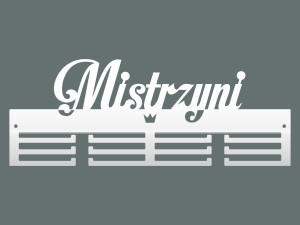 Wieszak na medale Mistrzyni II 40 cm - biały matowy