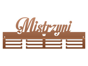 Wieszak na medale Mistrzyni II 40 cm - miedziany