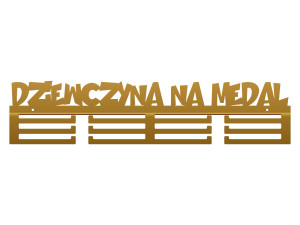 Wieszak na medale Dziewczyna na medal 60 cm - złoty