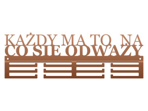 Wieszak na medale Każdy ma to 40 cm - miedziany