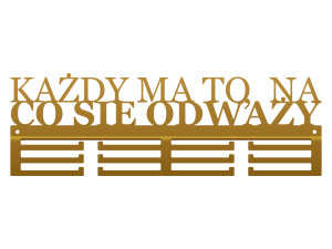 Wieszak na medale Każdy ma to 40 cm - złoty