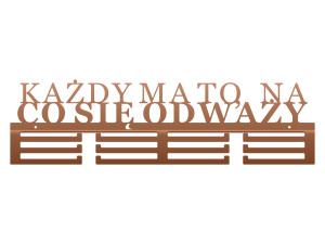 Wieszak na medale Każdy ma to 60 cm - miedziany