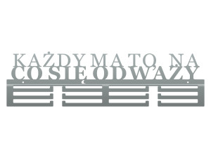 Wieszak na medale Każdy ma to 60 cm - srebrny