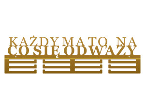 Wieszak na medale Każdy ma to 60 cm - złoty