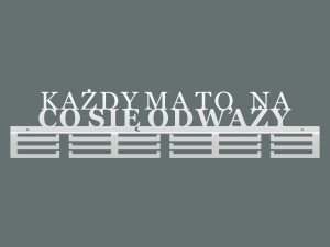 Wieszak na medale Każdy ma to 80 cm - biały matowy