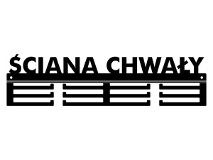 Wieszak na medale Ściana chwały 40 cm - czarny mat