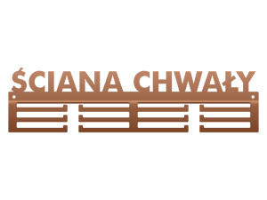 Wieszak na medale Ściana chwały 40 cm - miedziany
