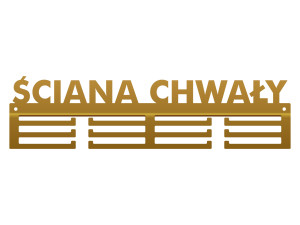 Wieszak na medale Ściana chwały 40 cm - złoty