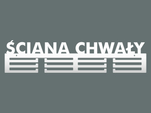 Wieszak na medale Ściana chwały 60 cm - biały matowy