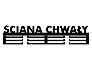 Wieszak na medale Ściana chwały 60 cm - czarny mat