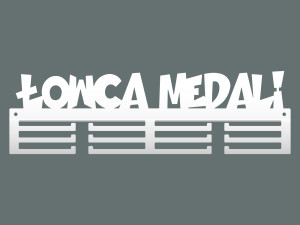 Wieszak na medale Łowca medali 40 cm - biały matowy