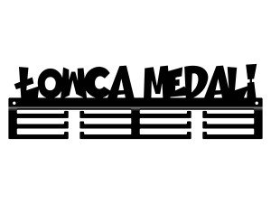 Wieszak na medale Łowca medali 40 cm - czarny mat