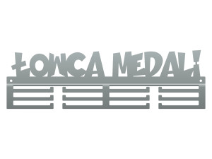 Wieszak na medale Łowca medali 40 cm - srebrny