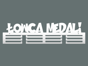 Wieszak na medale Łowca medali 60 cm - biały matowy