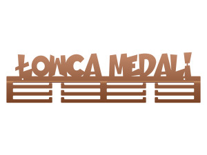 Wieszak na medale Łowca medali 60 cm - miedziany