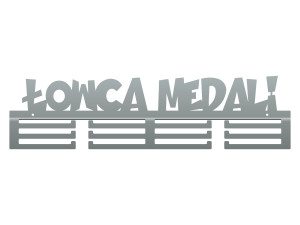 Wieszak na medale Łowca medali 60 cm - srebrny